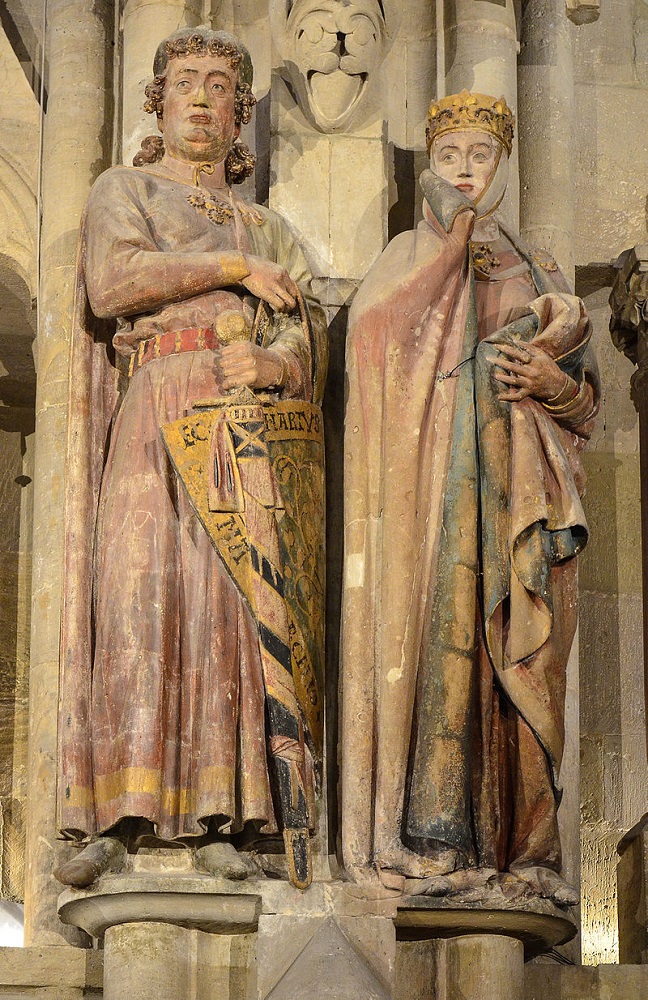 Fot. Rzeźby Ekkeharda I i Uty von Ballenstedt w katedrze w Naumburgu, domena publiczna
