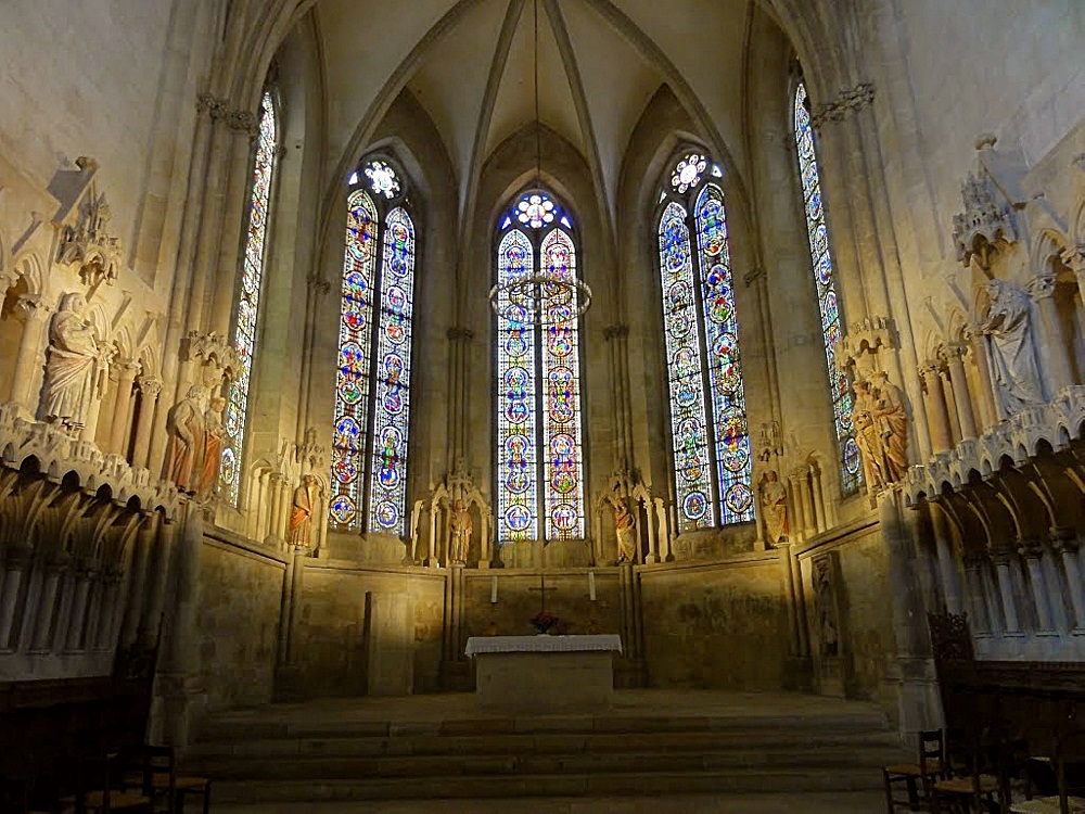Fot. Rzeźby Mistrza Naumburskiego w katedrze w Naumburgu