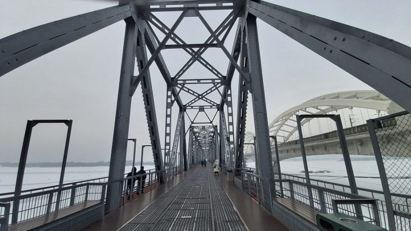 “The Kierbedź Bridge” in Harbin