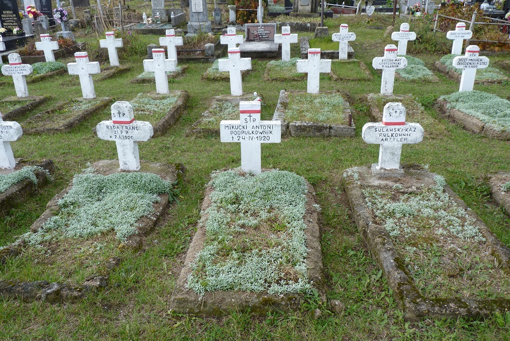 Kwatera wojskowa polskich żołnierzy na cmentarzu farnym | Polonika
