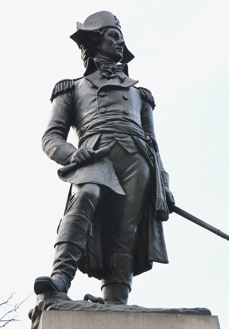 Postać Tadeusza Kościuszki na jego pomniku w Waszyngtonie