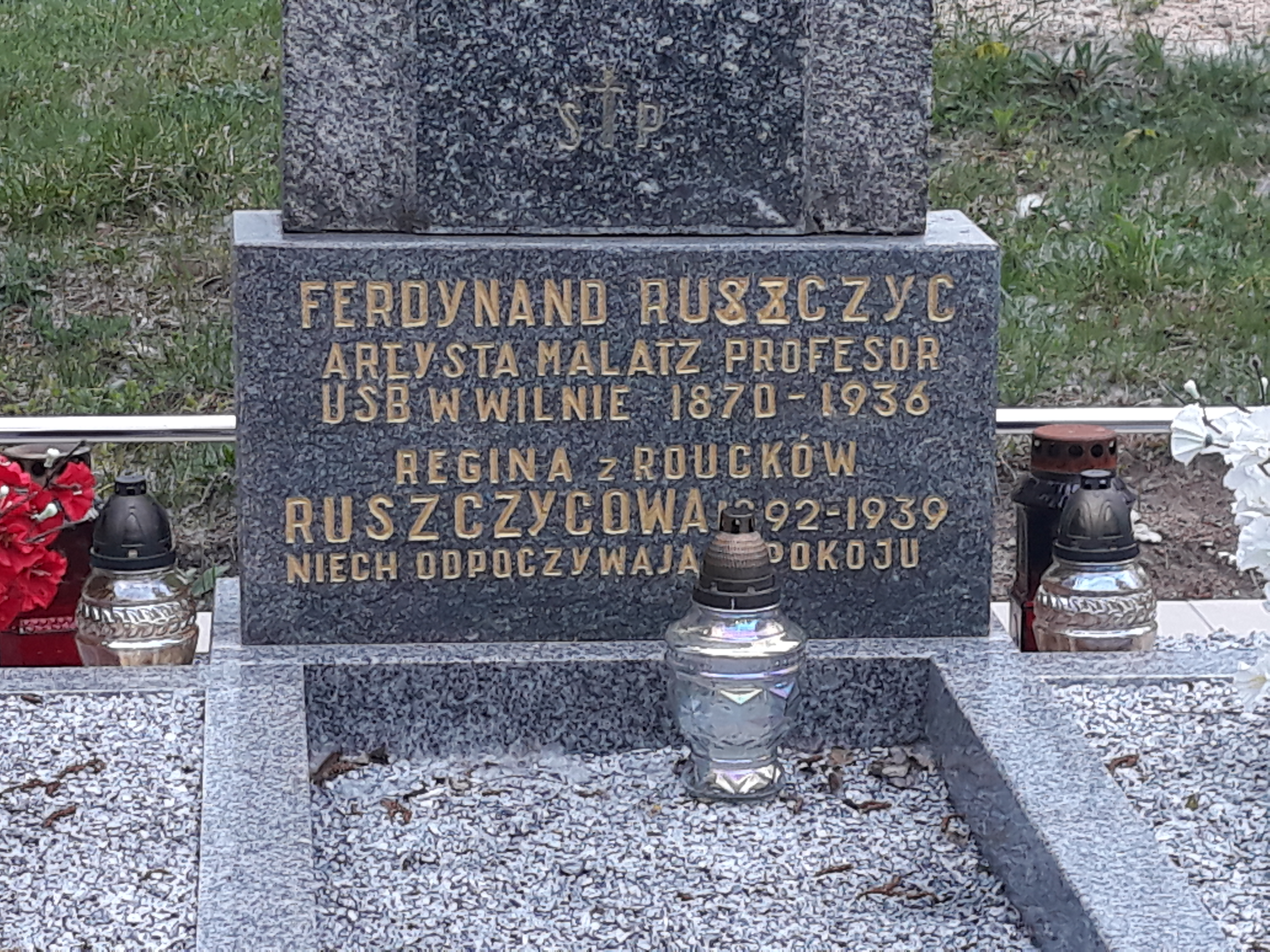 Grób Ferdynanda Ruszczyca w Bohdanowie (fot. J. Książek)
