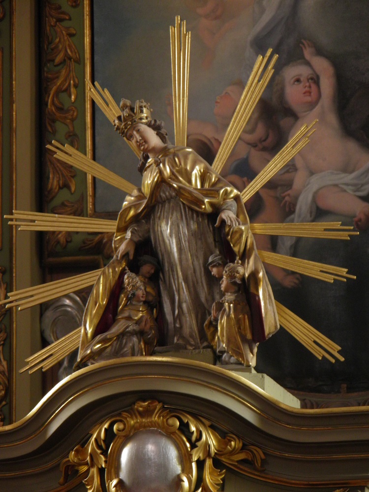 Detal tabernakulum w ołtarzu głównym, fot. P. Jamski