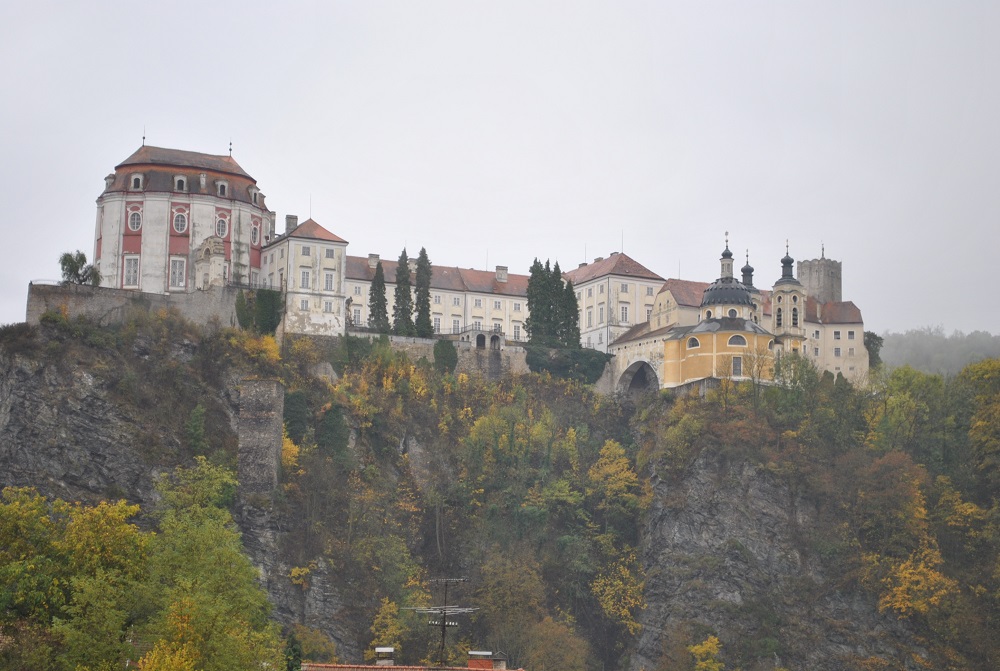 Widok ogólny zamku we Vranovie nad Diją, Czechy