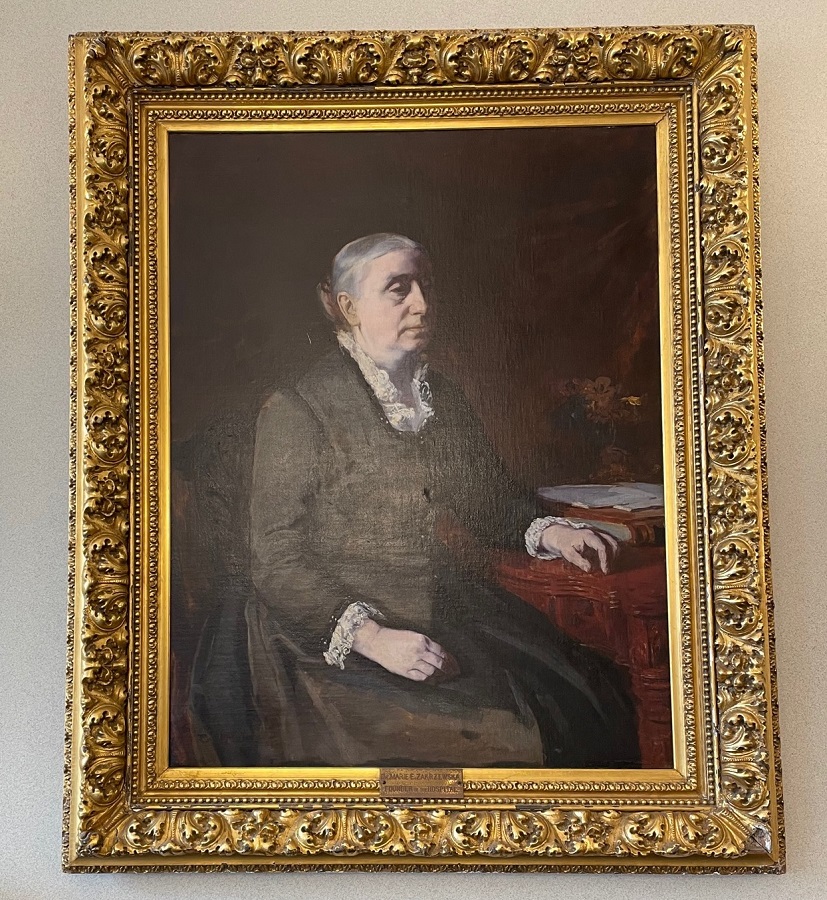 Portret Marii Zakrzewskiej w zbiorach Dimock Center, zdjęcie dzięki uprzejmości Dimock Center