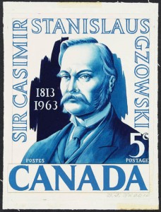 Kanadyjski znaczek pocztowy z 1963 r., domena publiczna