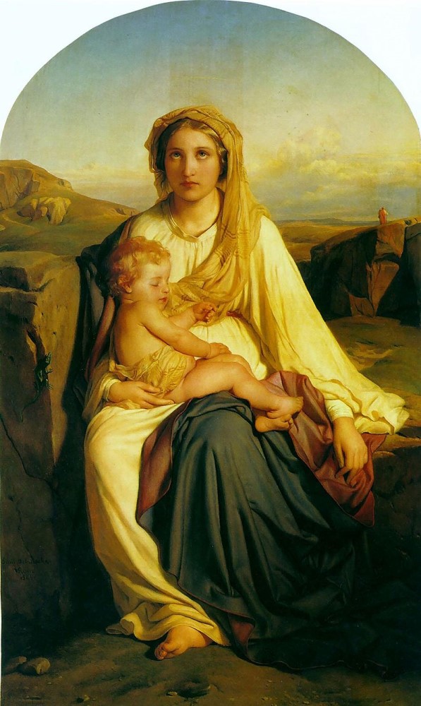Delfina Potocka jako Madonna, Paul Delaroche, 1844, domena publiczna
