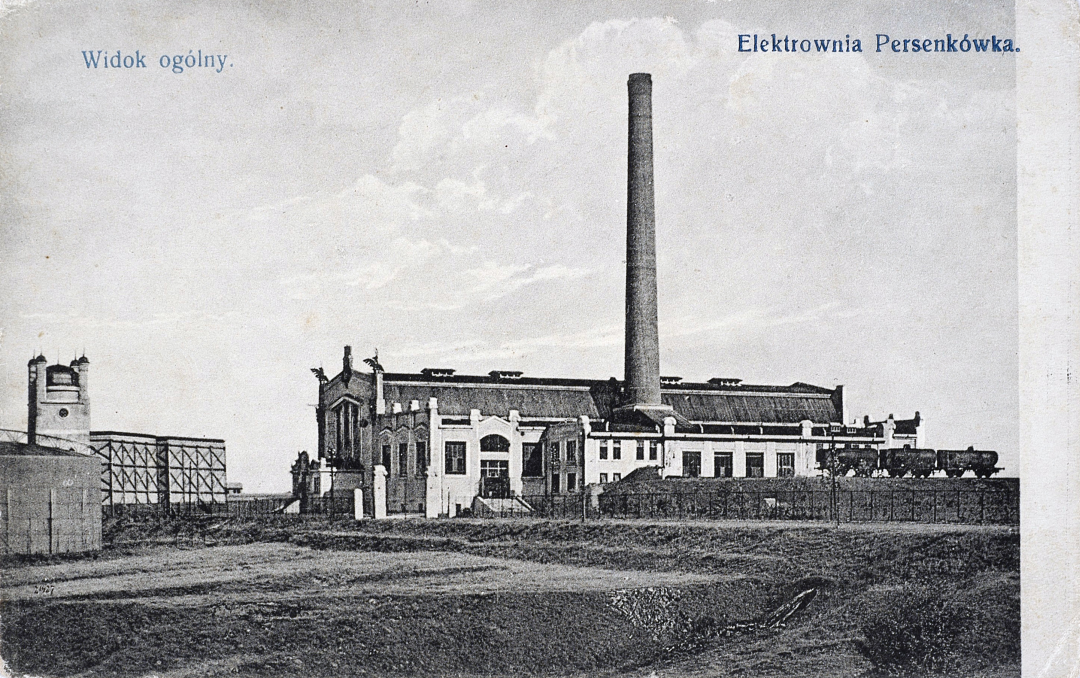 Elektrownia na Persenkówce, źródło: Biblioteka Narodowa, Polona