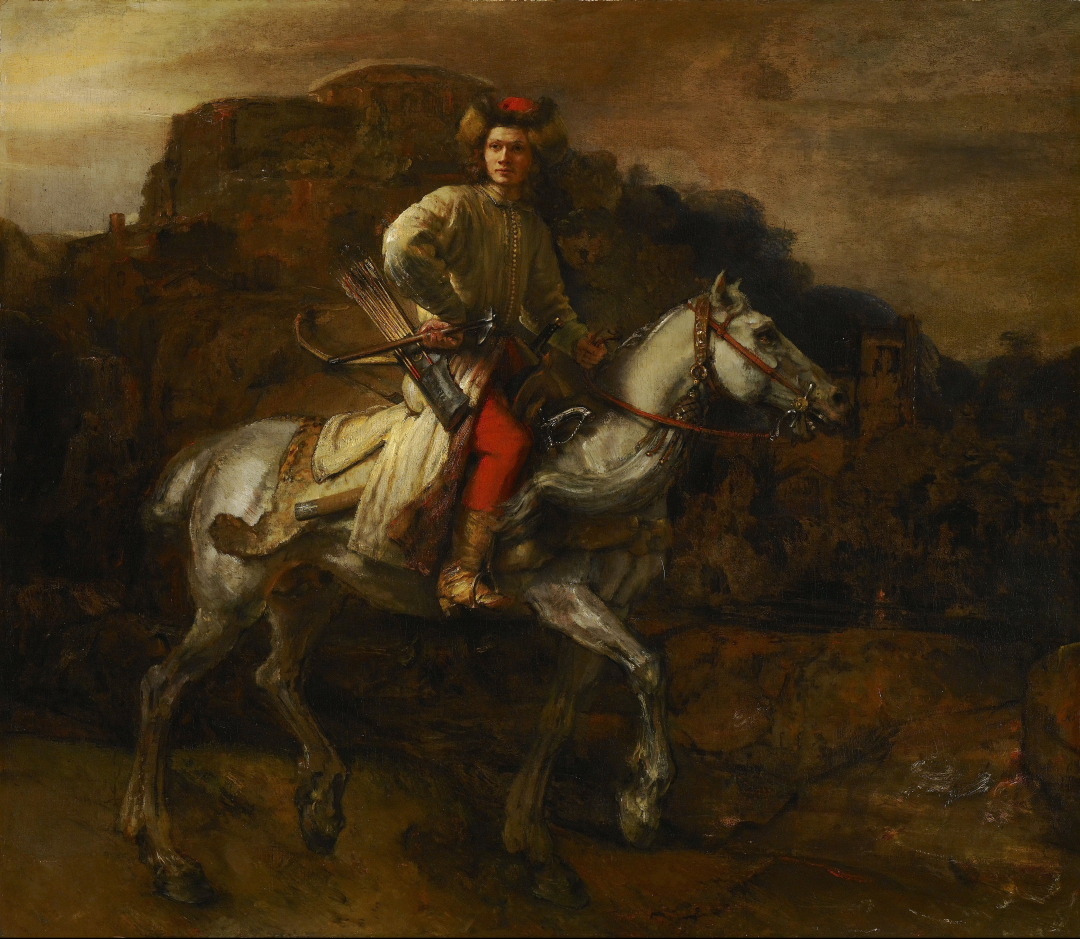 Rembrandt Harmenszoon van Rĳn, Jeździec polski, The Frick Collection, Nowy Jork,  Wikipedia
