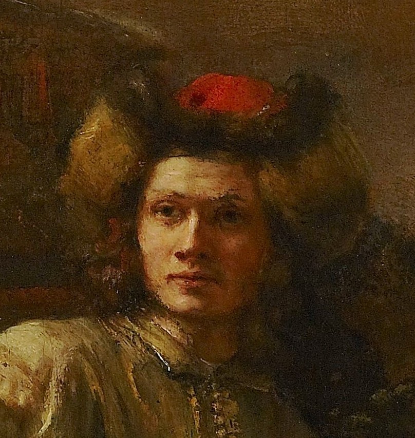 Rembrandt Harmenszoon van Rĳn, Jeździec polski (fragment), The Frick Collection, Nowy Jork, Wikipedia