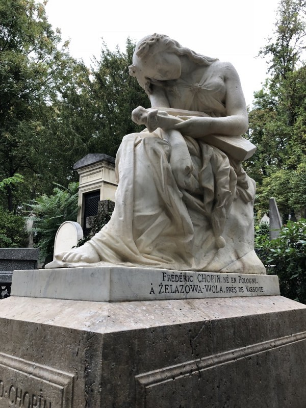 Grób Fryderyka Chopina na cmentarzu Père-Lachaise 