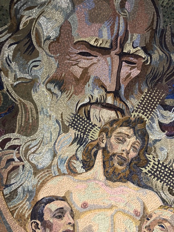 Fragment mozaiki w kopule katedry ormiańskiej we Lwowie