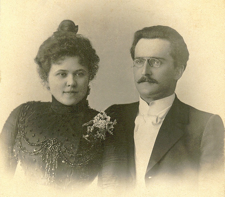 Józef Płoszko z żoną, 1903 (fot. Wikipedia)