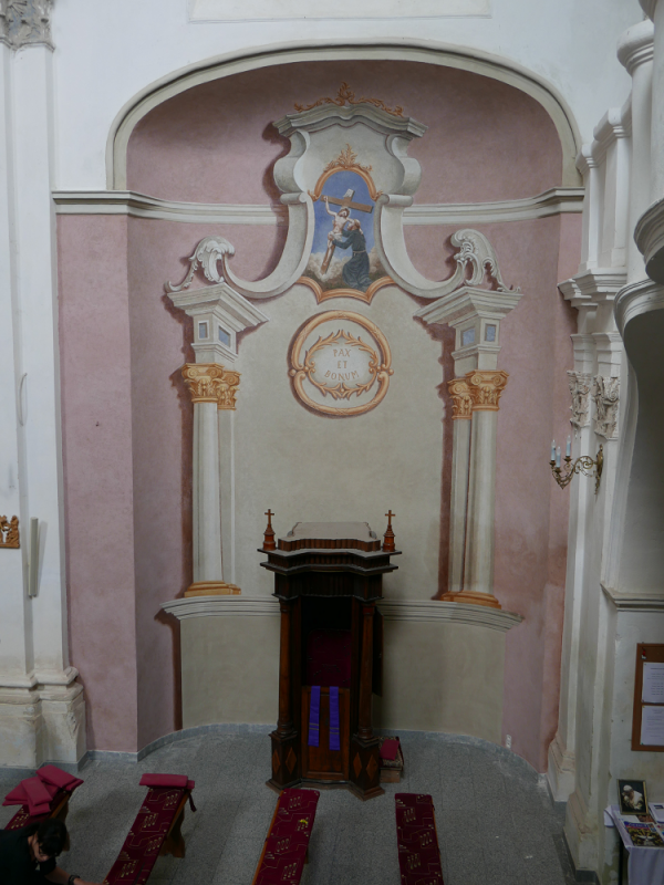 Brzozdowce, ołtarz św. Franciszka z Asyżu odrestaurowany z funduszy Instytutu Polonika