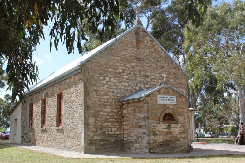 Otwórz galerię (9 fotografii) Kościół św. Stanisława Kostki wybudowany w 1871 r., fot. South Australian History Network (flickr.com)