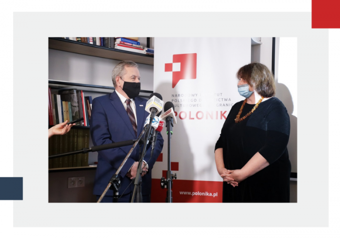 Otwórz zdjęcie Piotr Gliński na uroczystym otwarciu nowej siedziby Instytutu POLONIKA