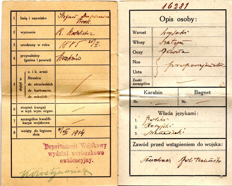 Zdigitalizowane dokumenty z zespołu "Legiony Polskie" z Instytutu Piłsudskiego w Ameryce