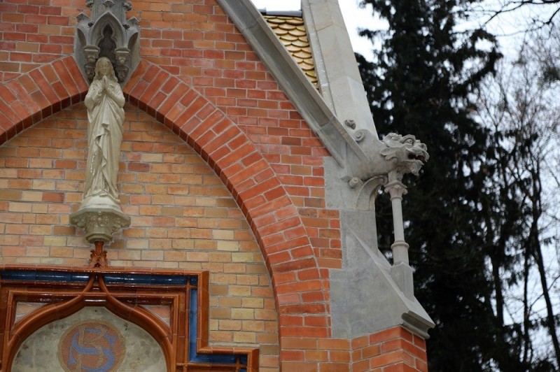 Chimera na Kaplicy Krzyżanowskich po remoncie