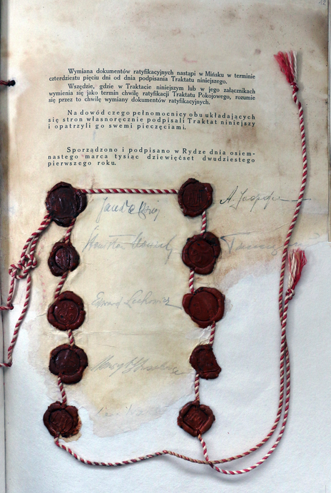Podpisy pod traktatem pokojowym w Rydze wikipedia, Instytut POLONIKA
