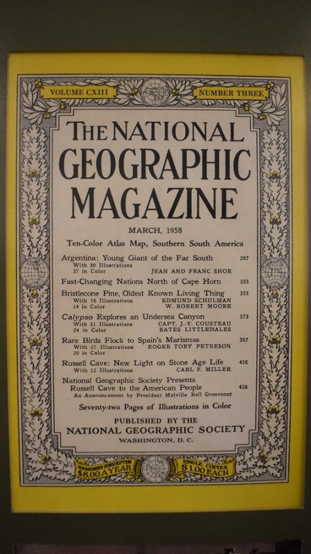 Archiwalny numer „Nathional Geographic” z artykułem o Szychowskim, 1958 r., fot. Museo Histórico Juan Szychowski