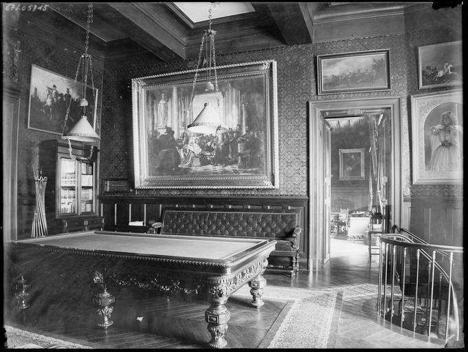 Salon bilardowy w zamku w Montrésor | Instytut POLONIKA