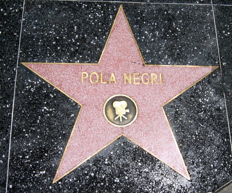 Gwiazda Poli Negri, Hollywood, Aleja Sław |