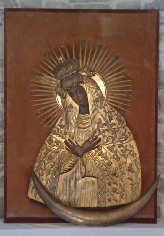 Kopia obrazu Matki Bożej Ostrobramskiej w Nečujam |