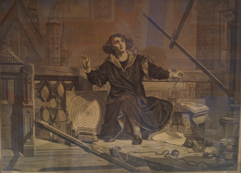 Jan Matejko, Astronom Kopernik, czyli rozmowa z Bogiem (drzeworyt J. Styfiego), Rzym, Muzeum Astronomiczne i Kopernikańskie, 2023