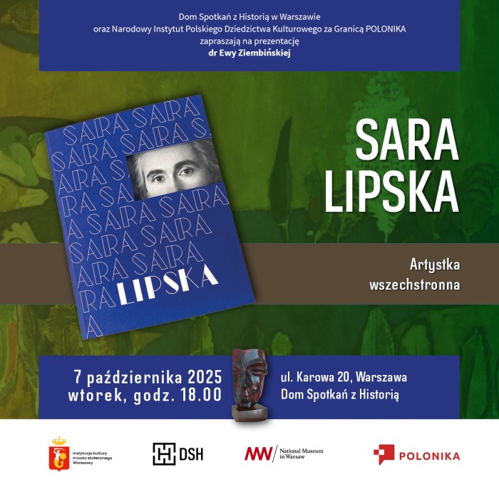 Otwórz zdjęcie Spotkanie z autorką książki - Sara Lipska. Artystka wszechstronna