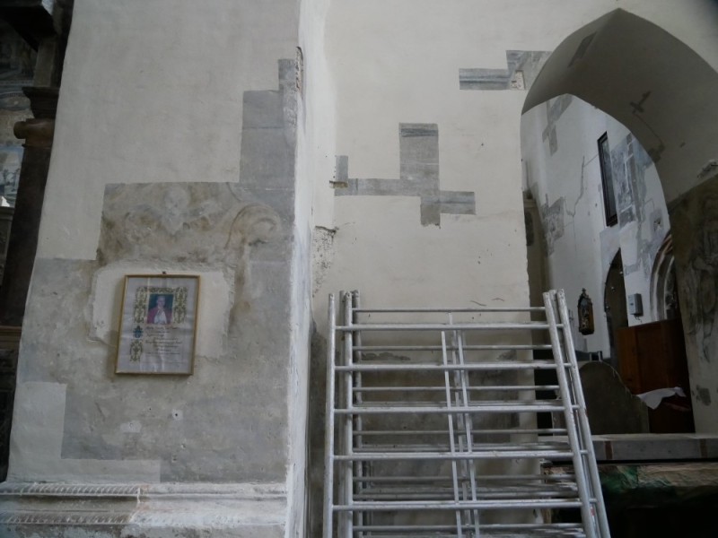 Stan obiektu w trakcie prac.