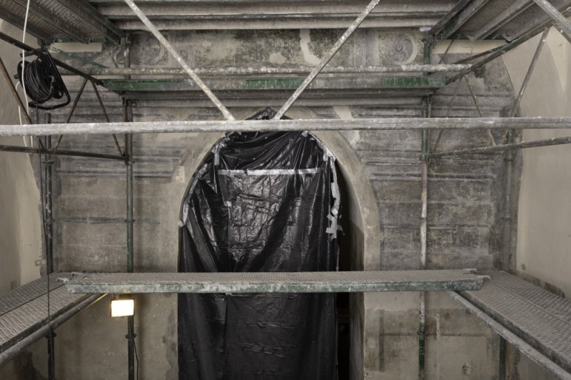 Stan obiektu w trakcie prac. 