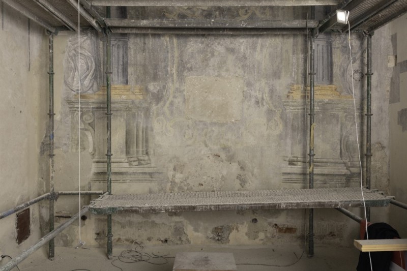 Stan obiektu w trakcie prac.