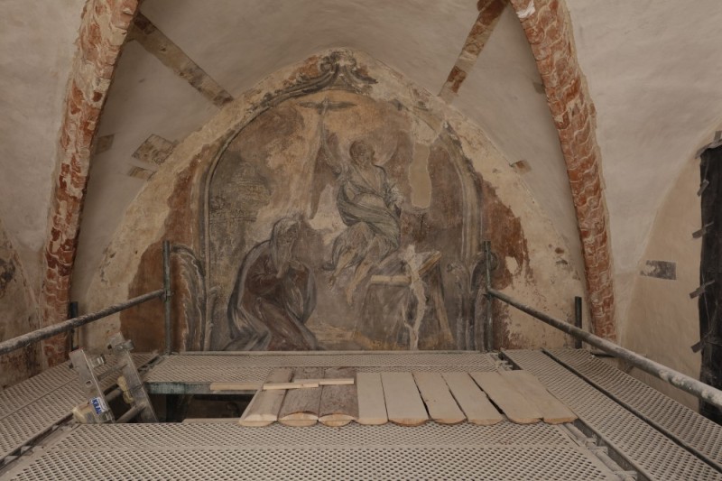 Stan obiektu w trakcie prac.