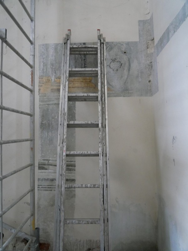 Stan obiektu w trakcie prac.