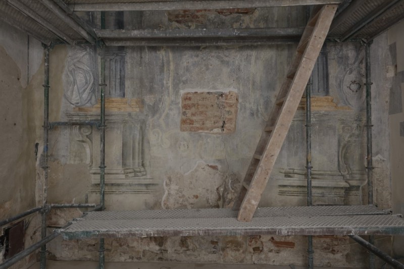 Stan obiektu w trakcie prac.