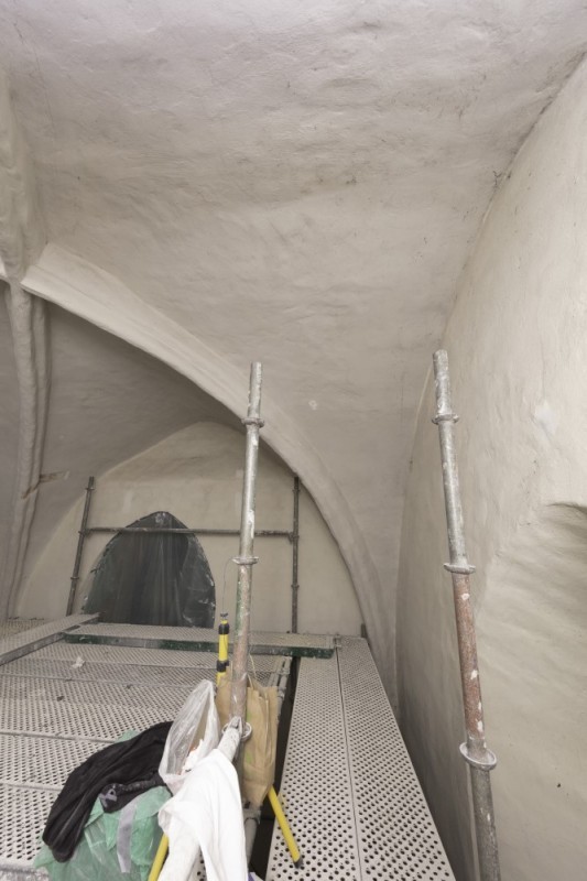 Stan obiektu w trakcie prac.