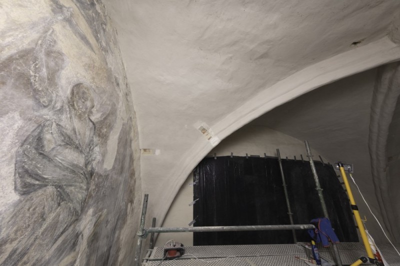 Stan obiektu w trakcie prac.